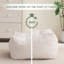 Repose-pieds carré en velours côtelé, grand siège avec coussin de rembourrage en mousse, repose-pieds pour le salon, la chambre à coucher-444455158-443024417