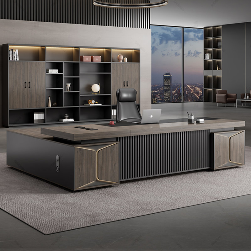 Bureau en L 110,24 po, H 29,53 po x l 110,24 po x P 62,99 po