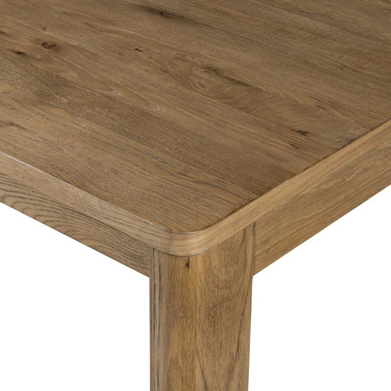 Noeline Dining Table, Resawn Worn/Brushed Brass