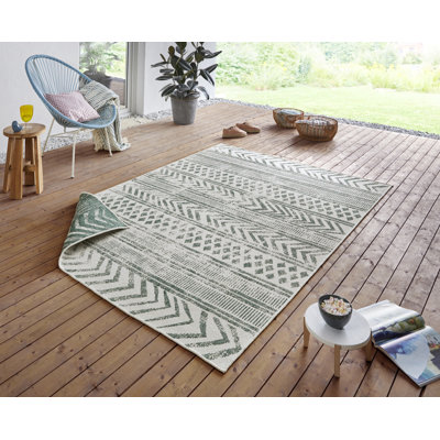 Biri Flatweave Green Rug