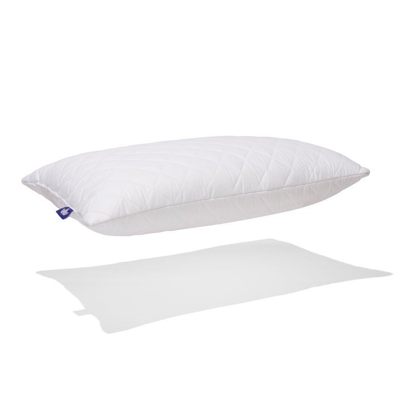 Quilted White Goose Feather Pillow, King, Soft