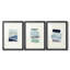 Étude de couleur de bord de mer I - Impression encadrée sur mesure de qualité supérieure - 3 pièces-1189882458-1189882457