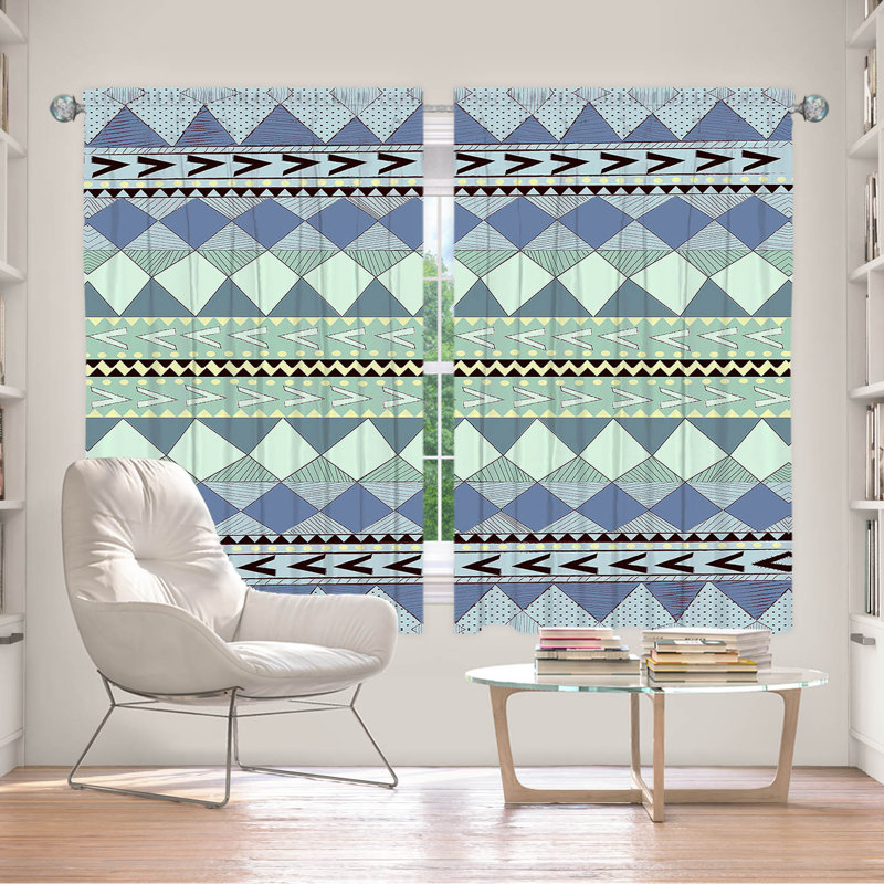 Paire de rideaux obscurcissant en polyester Ezgi, L 56 po x L 78 po