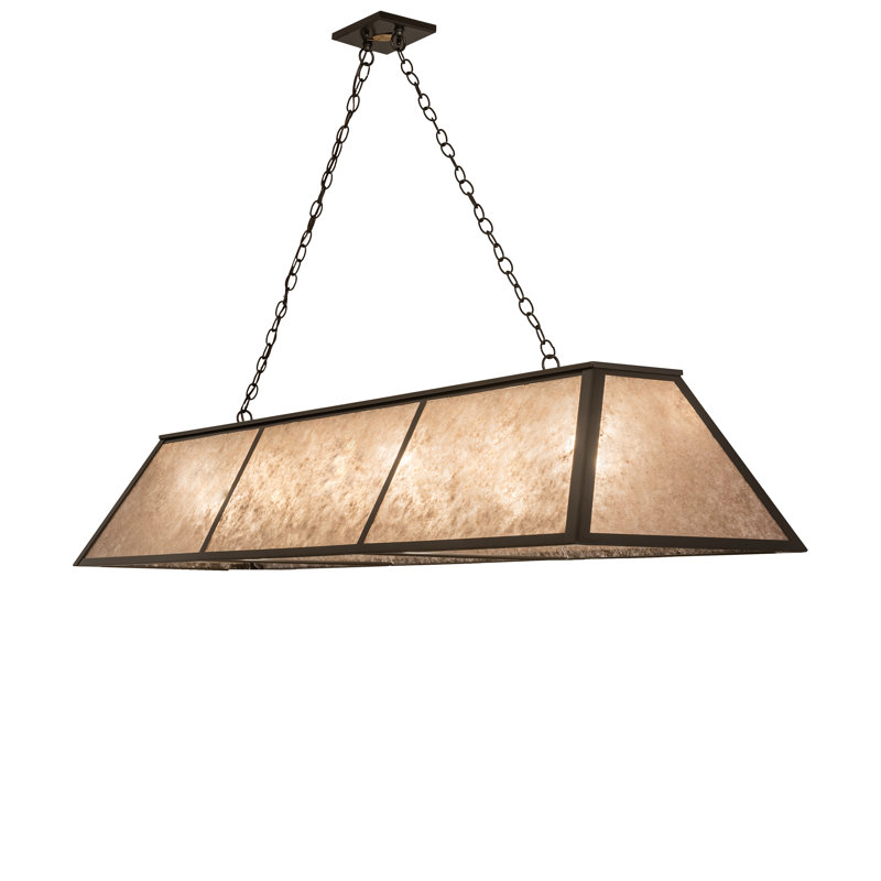 Rustic Lodge 6 - Light Pendant, Brown, 47" H x 70" W x 17" D