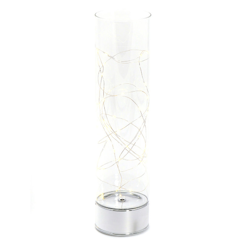 Lanternes à tubes de verre Jaylo, Transparent / argent