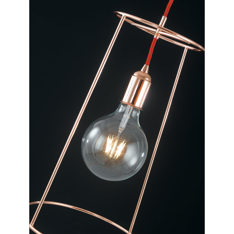 Muniz 1 - Light Rose Gold Unique/Statement Pendant