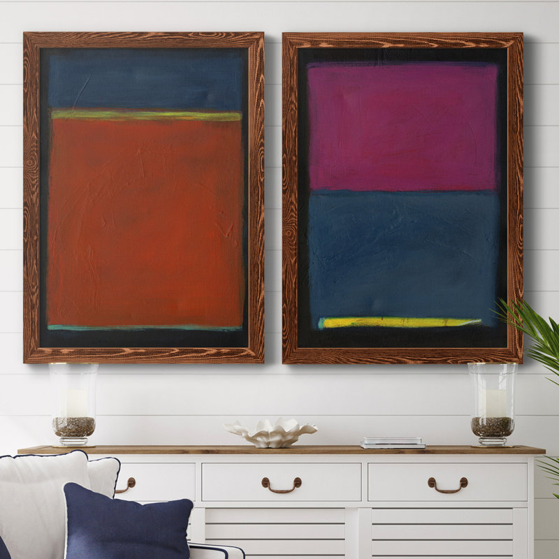 Contemplation I, toile encadrée de qualité supérieure - prête à être accrochée, H 20 po x l 34 po x P 1,5 po