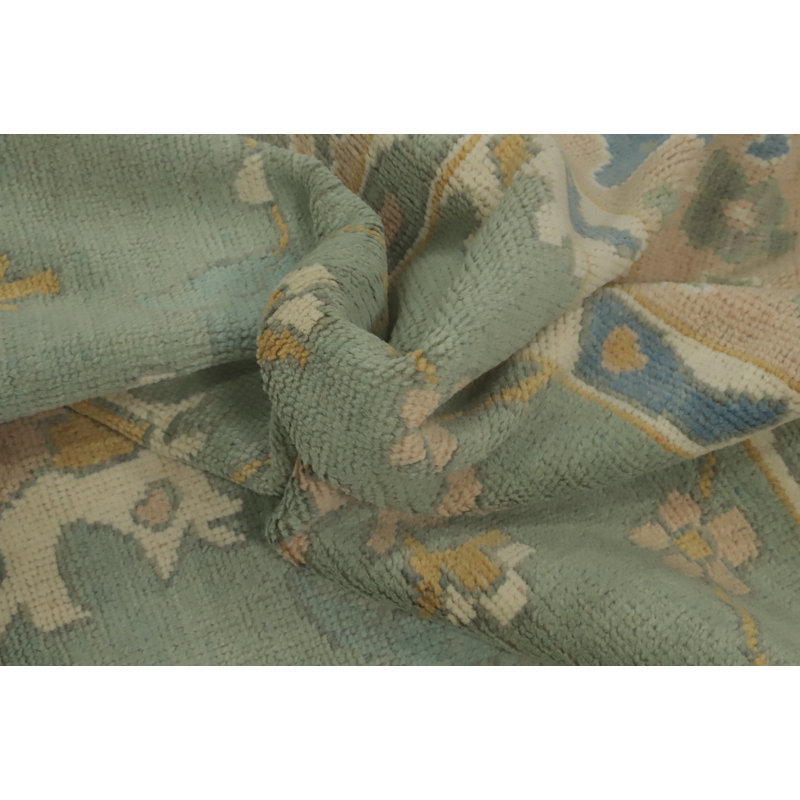 Tapis turc vert Oushak 8 x 10