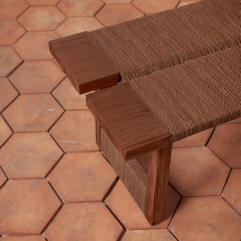 Textura Bench in Dark Brown