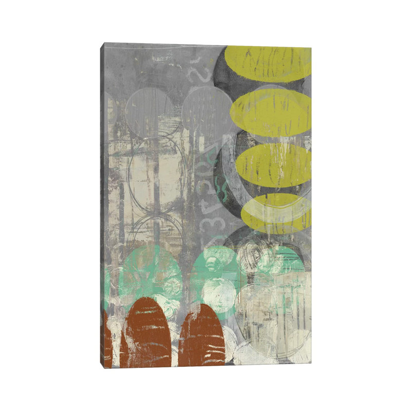 Circles Circle II by Jennifer Goldberger - Wrapped Canvas Print, 20.32 cm H x 30.48 cm W