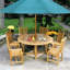 Essex Outdoor Round Teak Dining Table-21854625