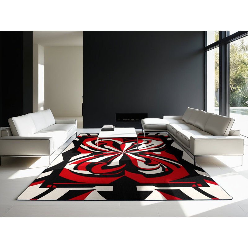 Cosmic Ember Rug, Square 4'