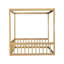 Lit en bois d'hévéa avec clôture Canopy-853965308