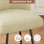 Ensemble de tabourets de bar à hauteur de comptoir, ensemble de 2 tabourets de bar rembourrés avec pieds en métal de 26 po, beige-522450516-522450521