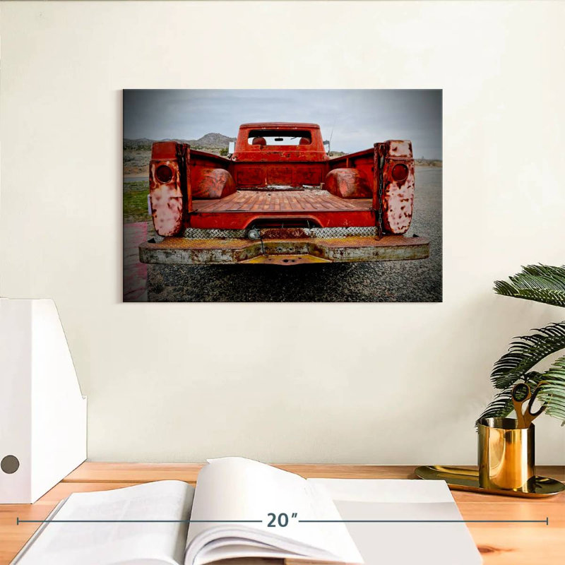 Mehar Back End rétro rouge Pick Up, H 8 po x l 12 po