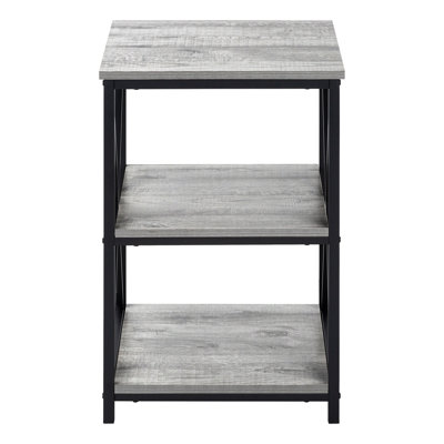Accent Table, Side, End, Nightstand, Lamp, Living Room, Bedroom  Laminate Metal, Contemporary, Modern