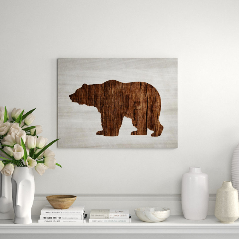 Wood Wildlife IV Print by Isabella Burton, Image Brush Gel, 24" H x 32" W x 1.5" D