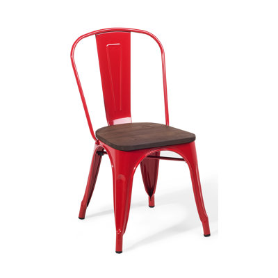 Lotie 44cm H Slat Back Stacking Side Chair