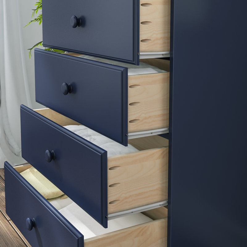 Hararat 5 Drawer Dresser, Blue