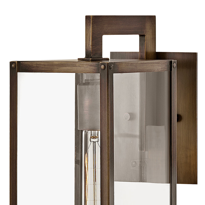 Max 1 - Light Outdoor Wall Lantern, Burnished Bronze, 13.25" H x 6" W x 9" D