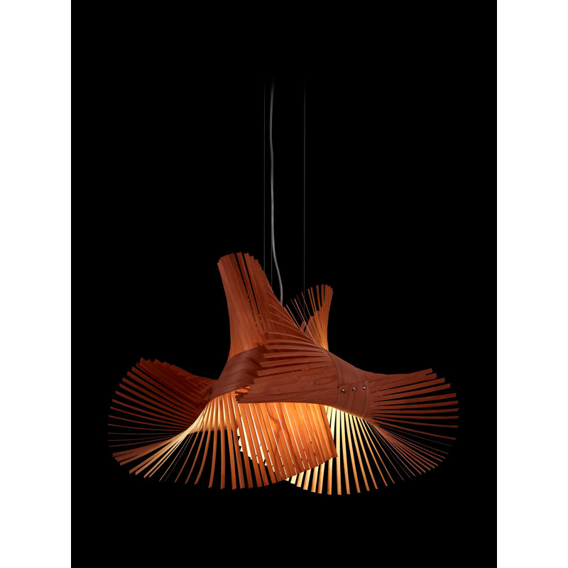 Minimikado 1 - Light Pendant, E26, Natural Cherry