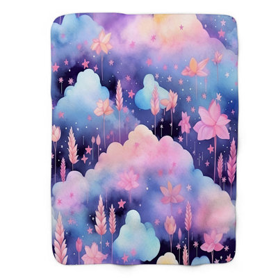 Jeté pastel pastel Dreamscape - 1 pièce Premium Sherpa
