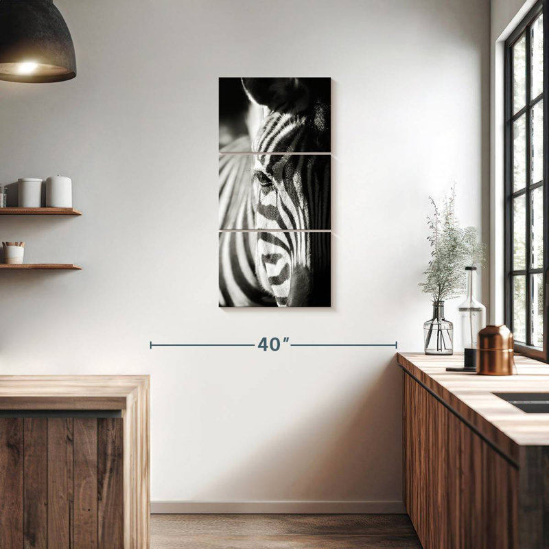 Zebra Details, 38" H x 18" W