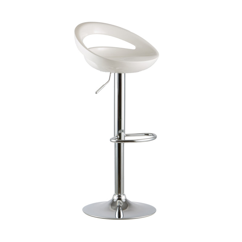 Tabouret pivotant à hauteur réglable, Blanc