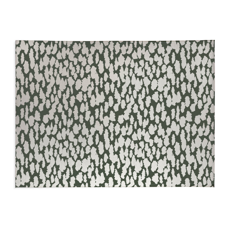 Animal Splat Activity Mat, Rectangle 5' x 7', Chimichurri/Green