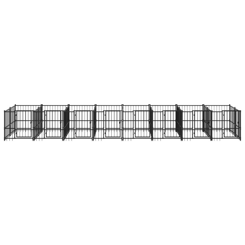 Finnegan Steel Kennel With Door, 100cm H x 776cm W x 193.5cm D