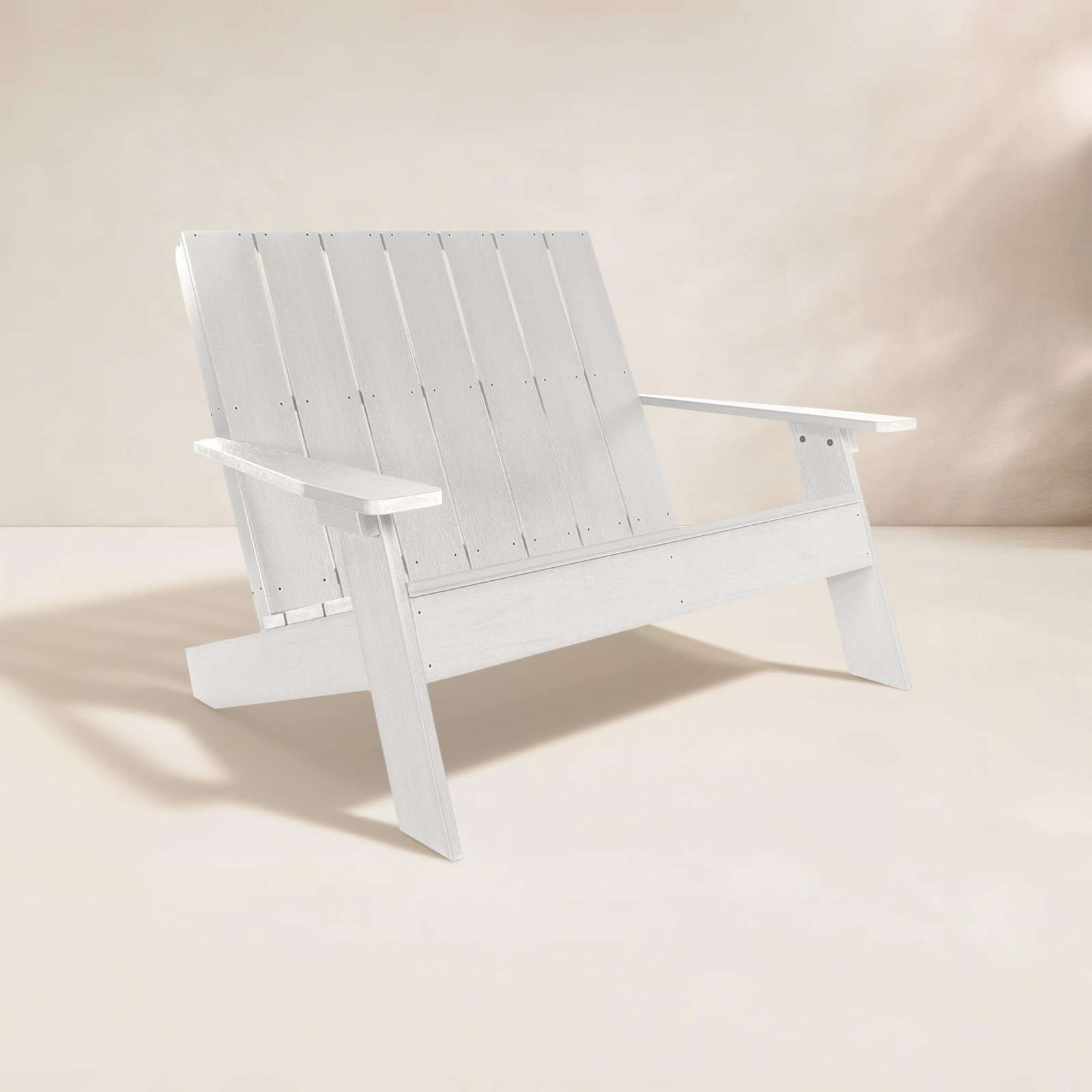 Byrnes 54" Patio Loveseat, White