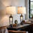 27” Rustic Farmhouse Table Lamp Set With Night Light And USB Ports (Set of 2)-117105044