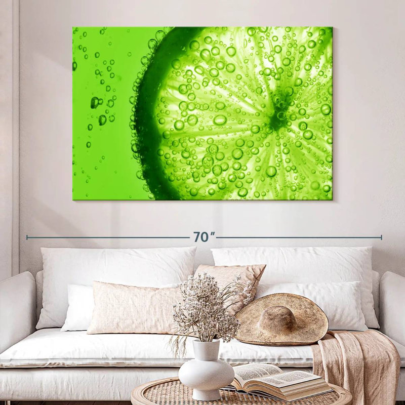 Yarlin Lime Slice, 34" H x 51" W
