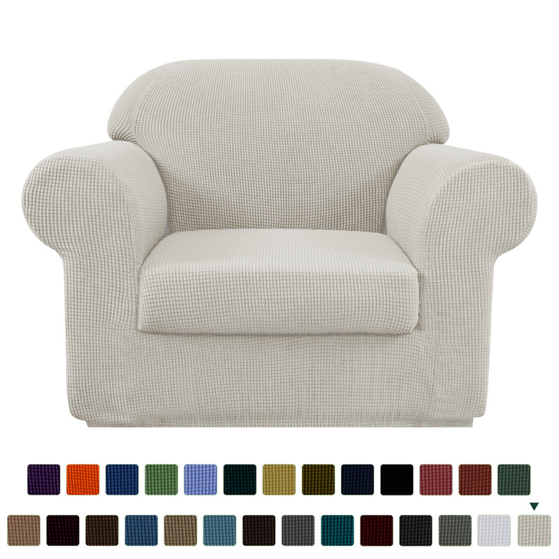 Housse pour fauteuil Howkwa, Blanc Ivoire