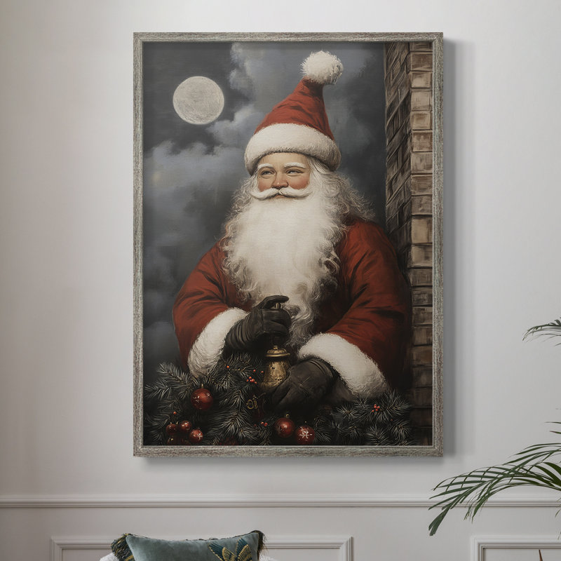 «Christmas Holiday Art», série 2-CLII, reproduction encadrée - bois massif, H 11 po x l 9 po