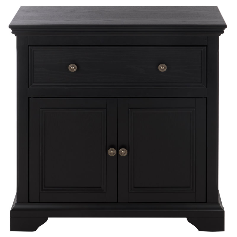 Commode 2 tiroirs 1 porte Reid, Black