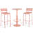 2 - Person Steel Patio Dining Set Round Table-1579113922