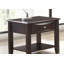 Table de bout simple en bois avec table de bout et tiroir d'appoint