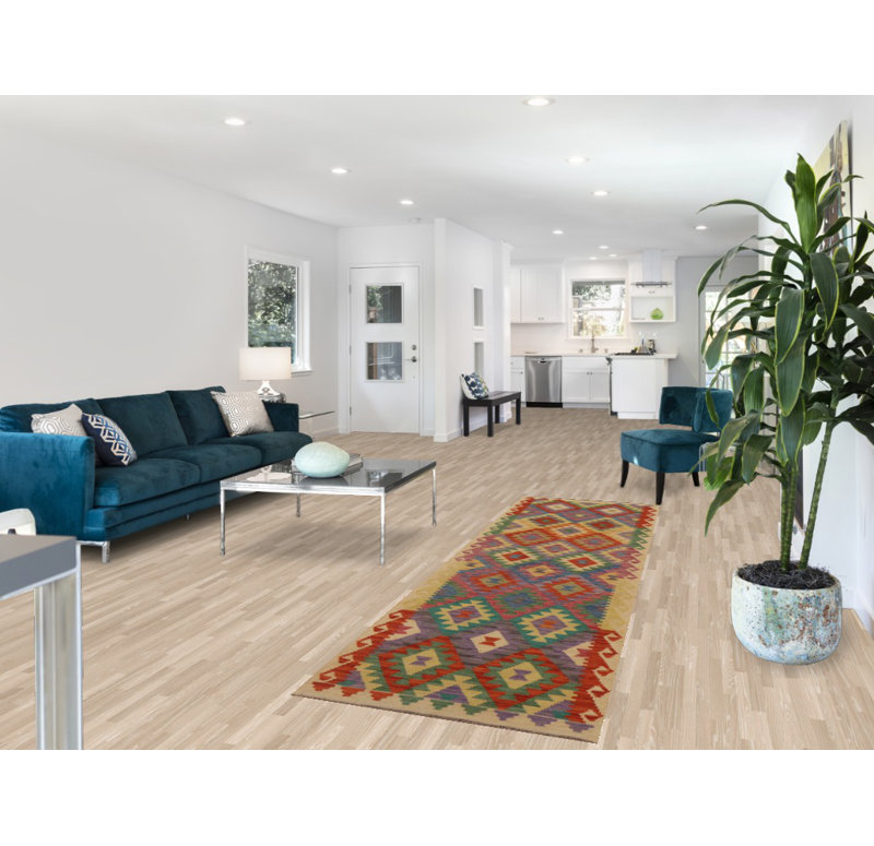 Tapis de marche réversible en laine Kilim 3 x 10