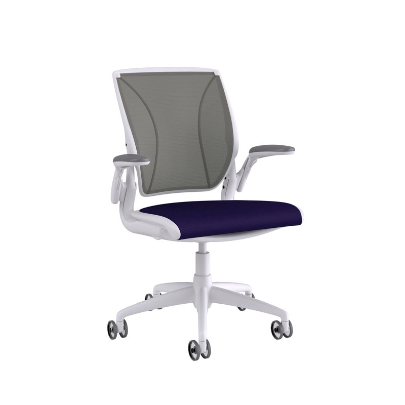 Diffrient World Wool Task Chair, White, Catena/Caraway, Corde/Medium Gray