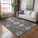 Premium Machine Washable Taquoia AMF122 Gray Rug