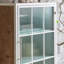 Walnut + White Manufactured Wood Display Cases