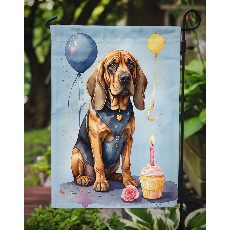 Drapeau de jardin «Happy Birthday», Limier