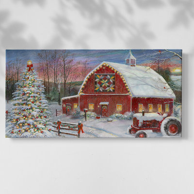 Anticipating Christmas - Toile tendue avec châssis tendue, prête à accrocher