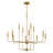 Treyvion 12 - Light Dimmable Linear Chandelier in Brass-244322790
