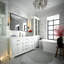 Miroir de meuble-lavabo noir 40X30inch-34234674