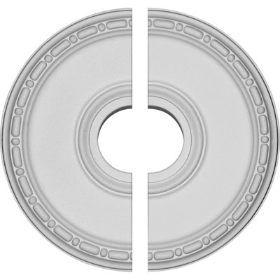 Endurathane Medea Ceiling Medallion, 16 1/2"OD x 3 7/8"ID x 1 1/2"P (Fits Canopies up to 5 3/8"), Factory Primed