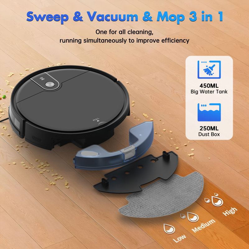 OMESER Robot Vacuum Cleaner 2 in 1 Vacuum & Mop Combo, Alexa/Google Assistant/Wifi