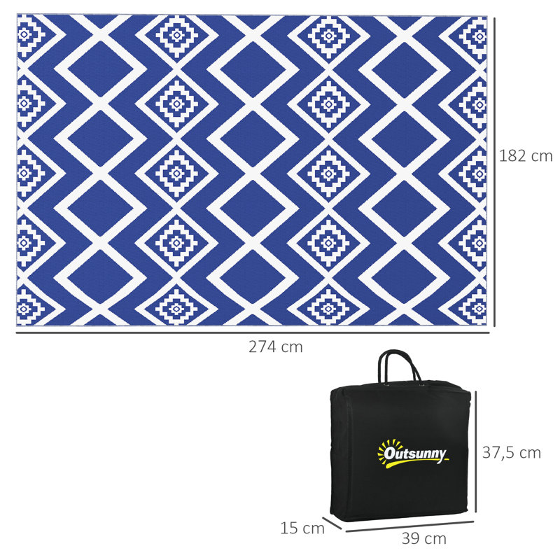 Priscila Geometric Machine Printed 182cm X 274cm Area Rug