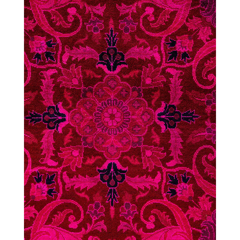 Veva One-of-a-Kind 12' 1" X 18' 0" New Age Rectangular Wool Area Rug Pink